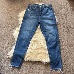 Loft cropped curvy skinny jeans
